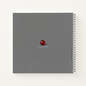 クロスワードパズル意味論ユーモア灰色 ノートブック (裏面)