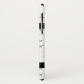 クロスワードパズル白黒空の正方形 Case-Mate iPhoneケース (裏面/左)