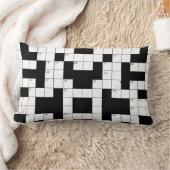 クロスワードパズル装飾用クッション ランバークッション (ブランケット)