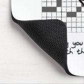 クロスワードパズル-おもしろいな猫のマウスパッドとの猫の助け マウスパッド (コーナー)