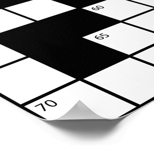 クロスワードパズル ポスター (角)