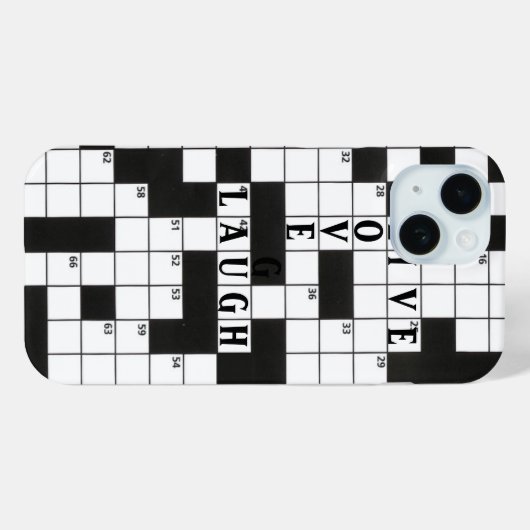 クロスワードパズル Case-Mate iPhoneケース (裏面 (横))