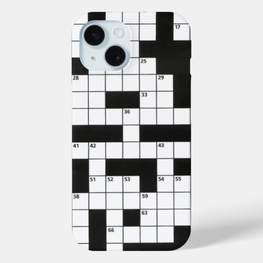 クロスワードパズル Case-Mate iPhoneケース (裏面)