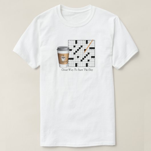 クロスワードパズルTシャツ Tシャツ (デザイン正面)