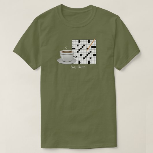 クロスワードパズルTシャツ Tシャツ (デザイン正面)
