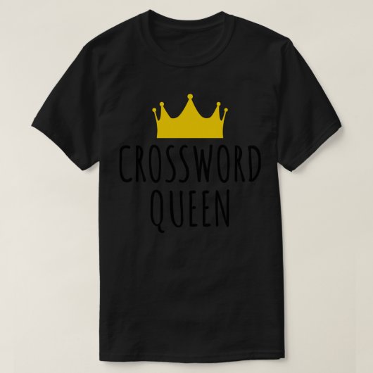 クロスワード・クイーン Tシャツ (デザイン正面)