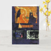 クロスワード・パズルおよび天使カード カード (黄色い花)