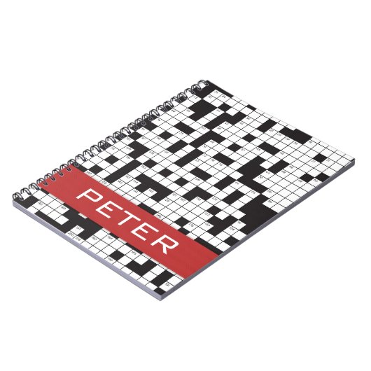 クロスワード・パズルの名前をカスタムするのノート ノートブック (左側)