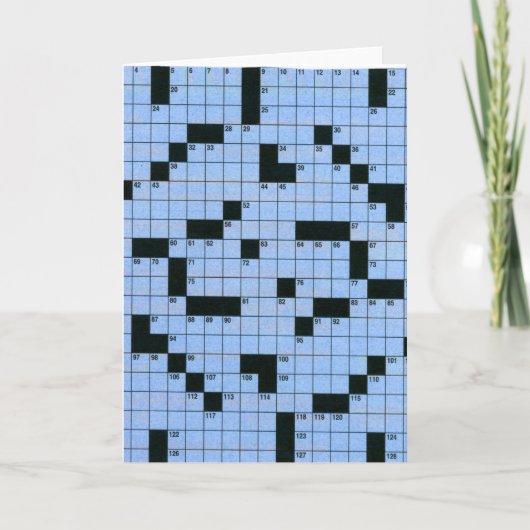 クロスワード・パズル カード (正面)