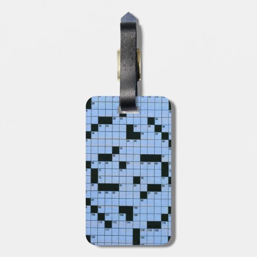 クロスワード・パズル ラゲッジタグ (裏面縦)