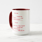 クロスワード マグカップ (正面左)