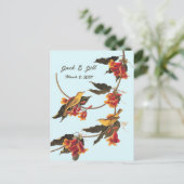 クロスヴィネに黄色い小鳥たち ポストカード (スタンド正面)