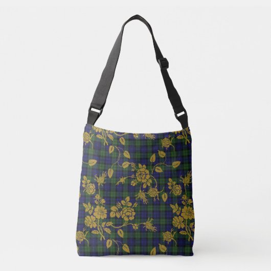 クロス体トートインブラックウォッチロココタータンチェック クロスボディバッグ (正面)