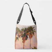 クロス体トートスリーパームツリーサンセット（大） クロスボディバッグ (正面)