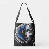 クロス体バッグ、抽象芸術、ポピー、クロスボディバッグ クロスボディバッグ (裏面)