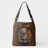 クロス体バッグ「猫が好き」名前をカスタムする クロスボディバッグ (正面)