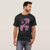 クロス信じクリスチャン乳がん認識度 Tシャツ (正面フル)