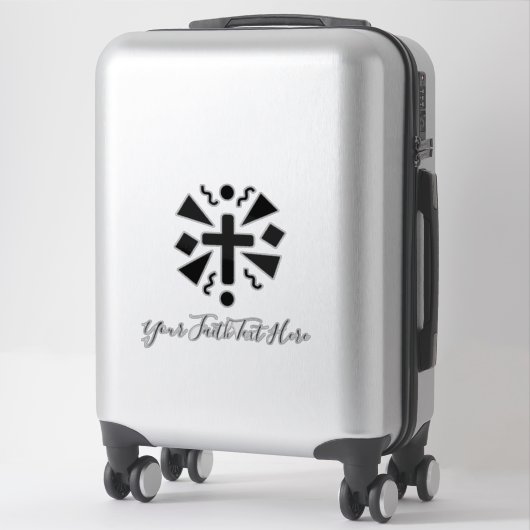 クロス信仰文字車のシール シール (スーツケース)