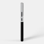 クロス剣のシルバーシールドと黒 SAMSUNG GALAXYケース (右側面)