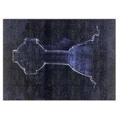 クロス墓石切削ボード カッティングボード (正面)