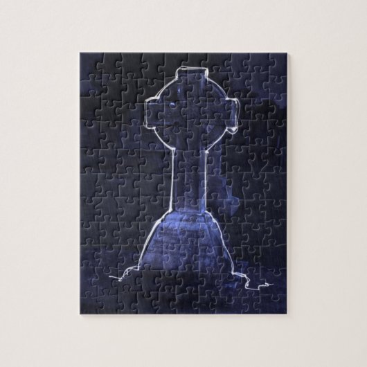 クロス墓石 ジグソーパズル (縦)