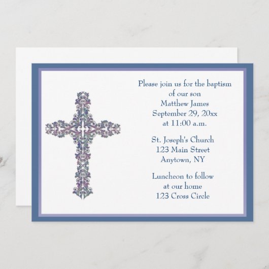 クロス宗華美教招待状 招待状 (正面/裏面)