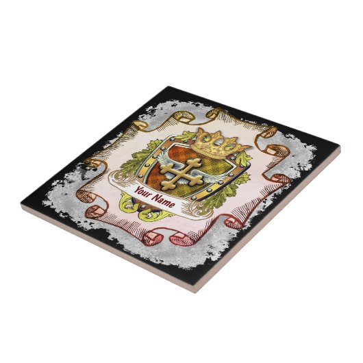 クロス家紋姓 タイル (側面)