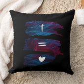 クロス対等の愛 – 装飾用クッション クッション (ブランケット)