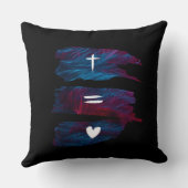 クロス対等の愛 – 装飾用クッション クッション (裏面)