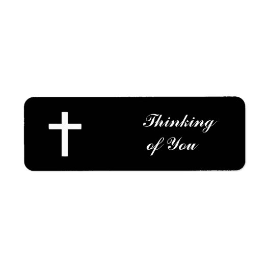 クロス差出人住所ラベル ラベル (正面)