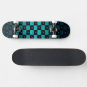 クロス市松模様にス・スケートボード スケートボード (横)