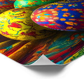 クロス復活祭エッグスイエズ宗教的 ポスター (角)