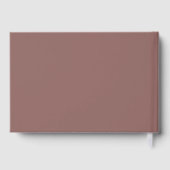 クロス愛シンプルの思い出の葬儀の記念写真 ゲストブック (裏面)