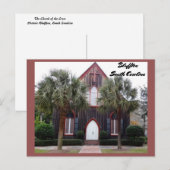 クロス教会 – サウスカロライナ州ブラフトン ポストカード (正面/裏面)