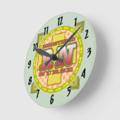 クロス文字カスタムのRNナース時計 ラウンド壁時計 (傾斜)