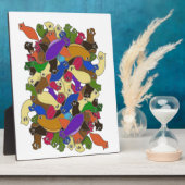 クロス熱狂するアイドプラナリワームデザイン2 フォトプラーク (側面)