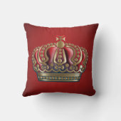 クロス王室のクラウン – 金ゴールドブルーレッド クッション (裏面)