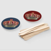 クロス王室のクラウン – 金ゴールドブルーレッド ハンドファン (組立なし)