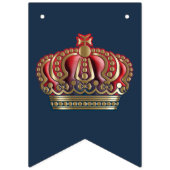 クロス王室のクラウン – 金ゴールドブルーレッド バンティングフラッグ (第1の旗)