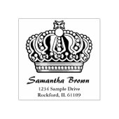 クロス王室のクラウン – 金ゴールドブルーレッド ラバースタンプ (インプリント)