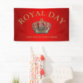 クロス王室のクラウン – 金ゴールドブルーレッド 横断幕 (インサイチュ)