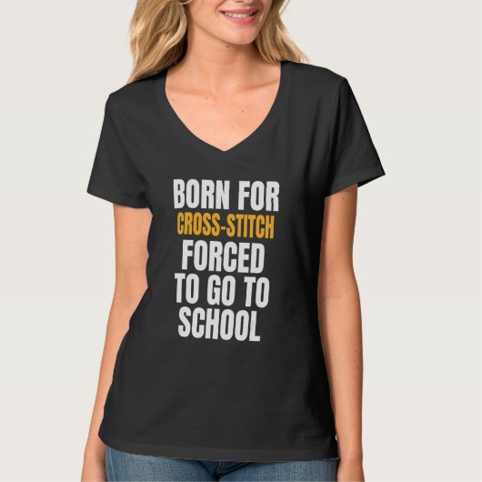 クロス生まれステッチ用 Tシャツ (正面)