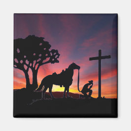 クロス祈マグネットの足にあるカウボーイは マグネット