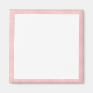 クロス素晴らしピンクストライプのエッジテンプレート マグネット