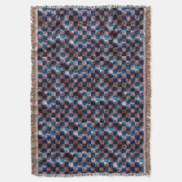 クロス素朴スクラッチの型枠のチェス スローブランケット