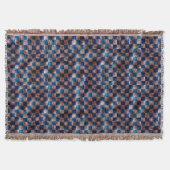 クロス素朴スクラッチの型枠のチェス スローブランケット (正面)