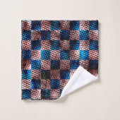 クロス素朴スクラッチの型枠のチェス バスタオルセット (ウォッシュタオル)