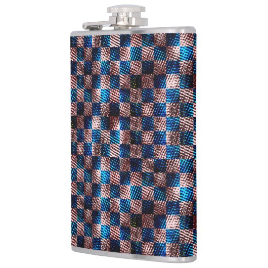 クロス素朴スクラッチの型枠のチェス フラスク (左)