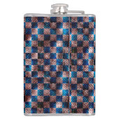 クロス素朴スクラッチの型枠のチェス フラスク (裏面)