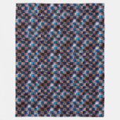 クロス素朴スクラッチの型枠のチェス フリースブランケット (正面)